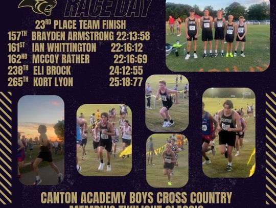 CA boys cross country earns 23rd at MTC