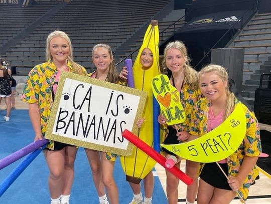 CA cheerleading squad brings home the Banana