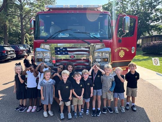 CA K4 students learn about firefighters during Community Helpers Week