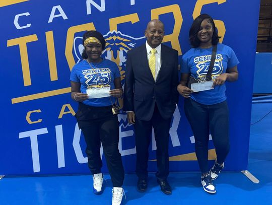 Canton alderman presents memorial scholarships to Canton High seniors