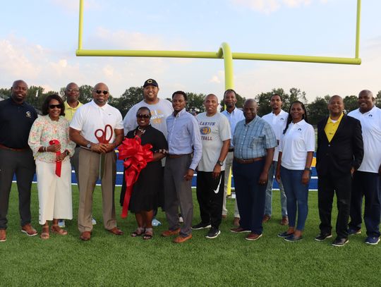 Canton High hosts ribbon cutting for new turf