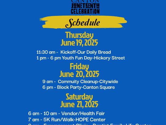Canton, MS to Host 2025 Juneteenth Celebration Honoring Freedom, Culture, and Community