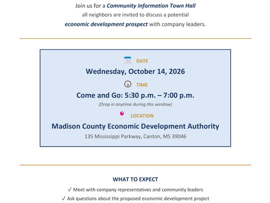 Community town hall set for proposed Canton economic development project