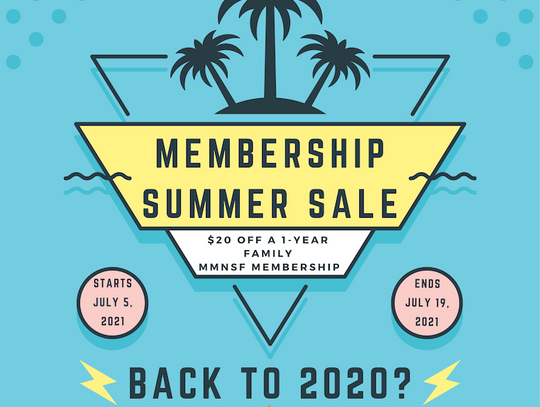 ENDS TODAY, JULY 19th: The Mississippi Museum of Natural Science is celebrating its 20th Anniversary in LeFleur’s Bluff by offering $20 off it’s 1-year family memberships