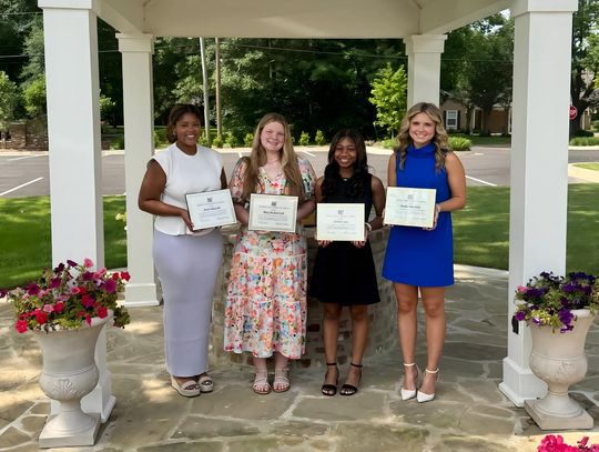 Pictured (l to r) are Amari Alexander, Mary Michael Cook, Kiersten Levy and Ameila Rose.  Not pictured is Mary Pyatt Cocke.