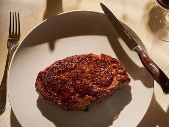 This recipe isn’t actually used by Delmonico’s in New York City to create their famous steaks, one of which is pictured here, but the recipe does use the Delmonico cut of steak and is delicious in its own way.  Photo credit: Giada Paoloni for Delmonico's.