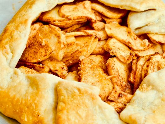 Rustic apple galette is the perfect fall dessert.