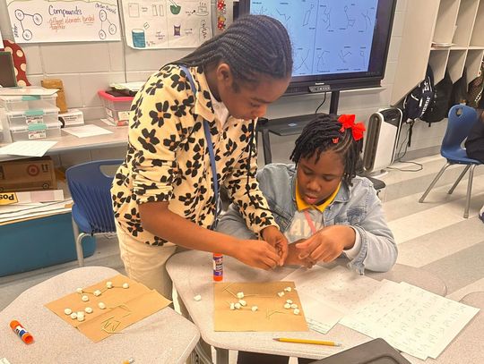 McNeal Elementary fifth graders model constellations in hands-on science lesson