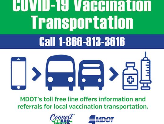 MDOT continues coordinating COVID-19 vaccination transportation