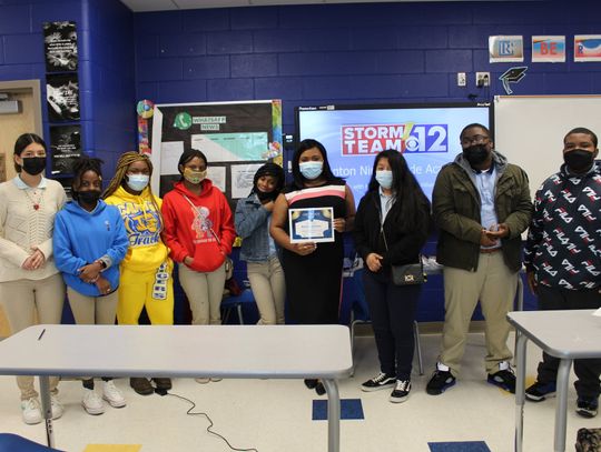 Meteorologist Scottlin Williams visits CNGA Scholars