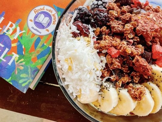 on the table:  An acai bowl worthy of Instagram