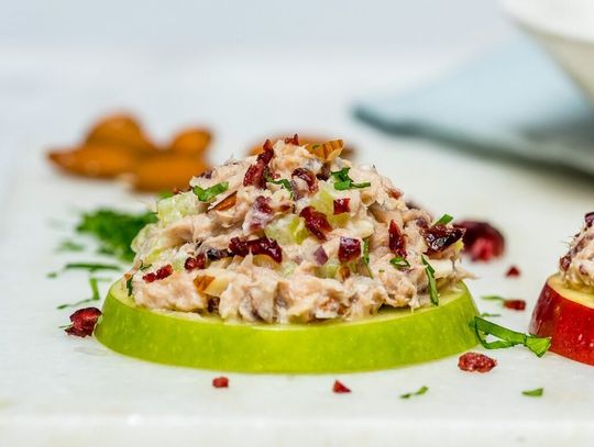 On the table: easy peasy apple tuna salad