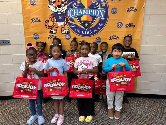 Reuben B. Myers students receive books to encourage summer reading
