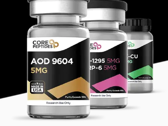 3 bottles of core peptides