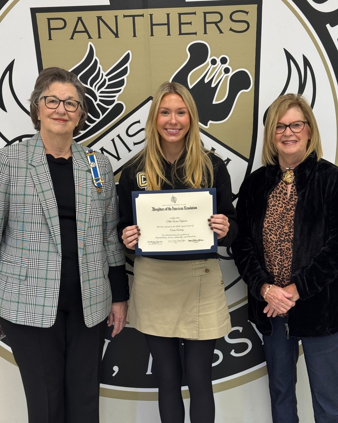 CA senior Tillie Oglesbee wins DAR Scholarship Essay Award