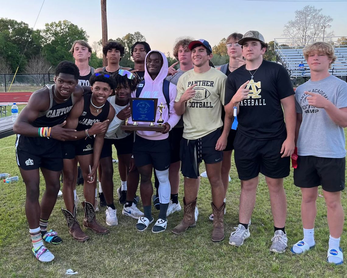 Canton Academy Panthers win track and field district