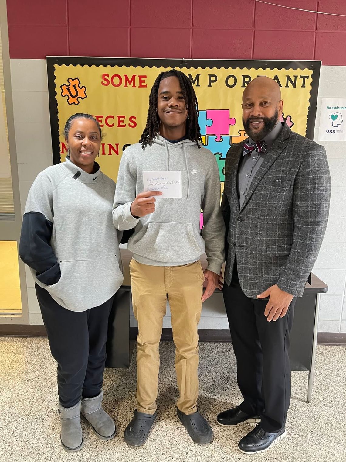 Pictured are Trina Nichols, Jeremiah McGee, and Michael Ellis