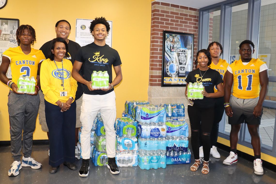 Canton High donates to rival school in need
