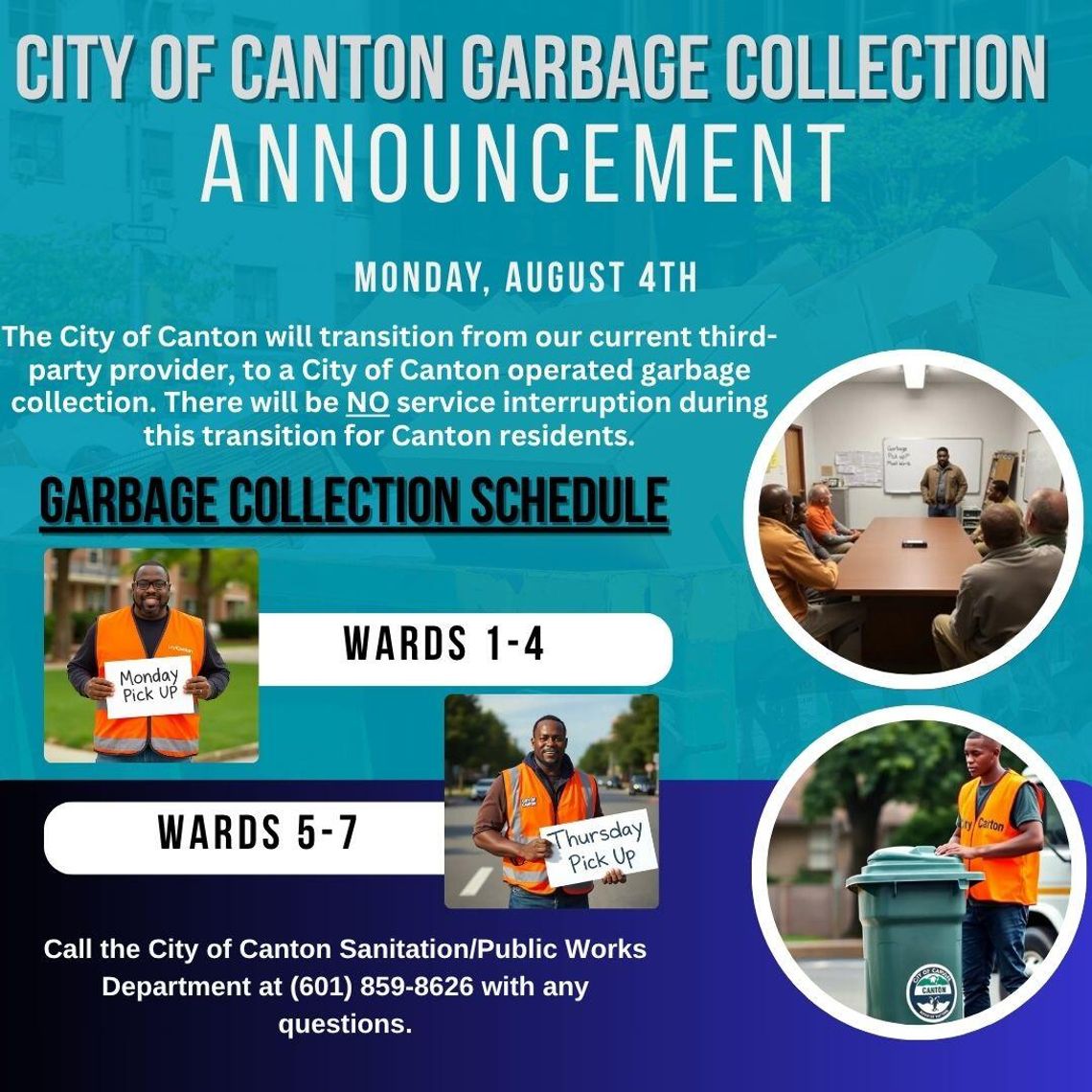 City of Canton Garbage Collection Announcement