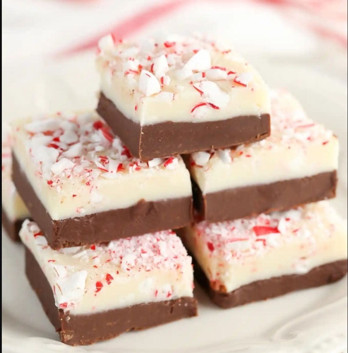 Dairy Free Peppermint Chocolate Fudge