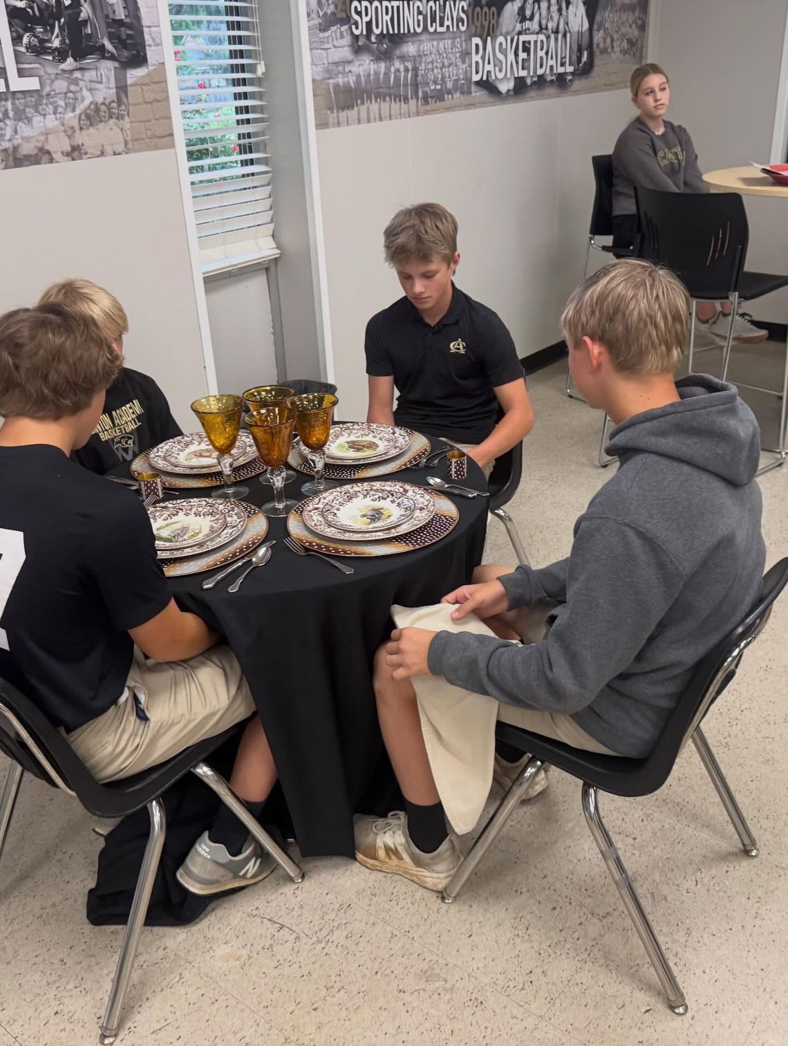 Dining etiquette lesson teaches students proper table manners