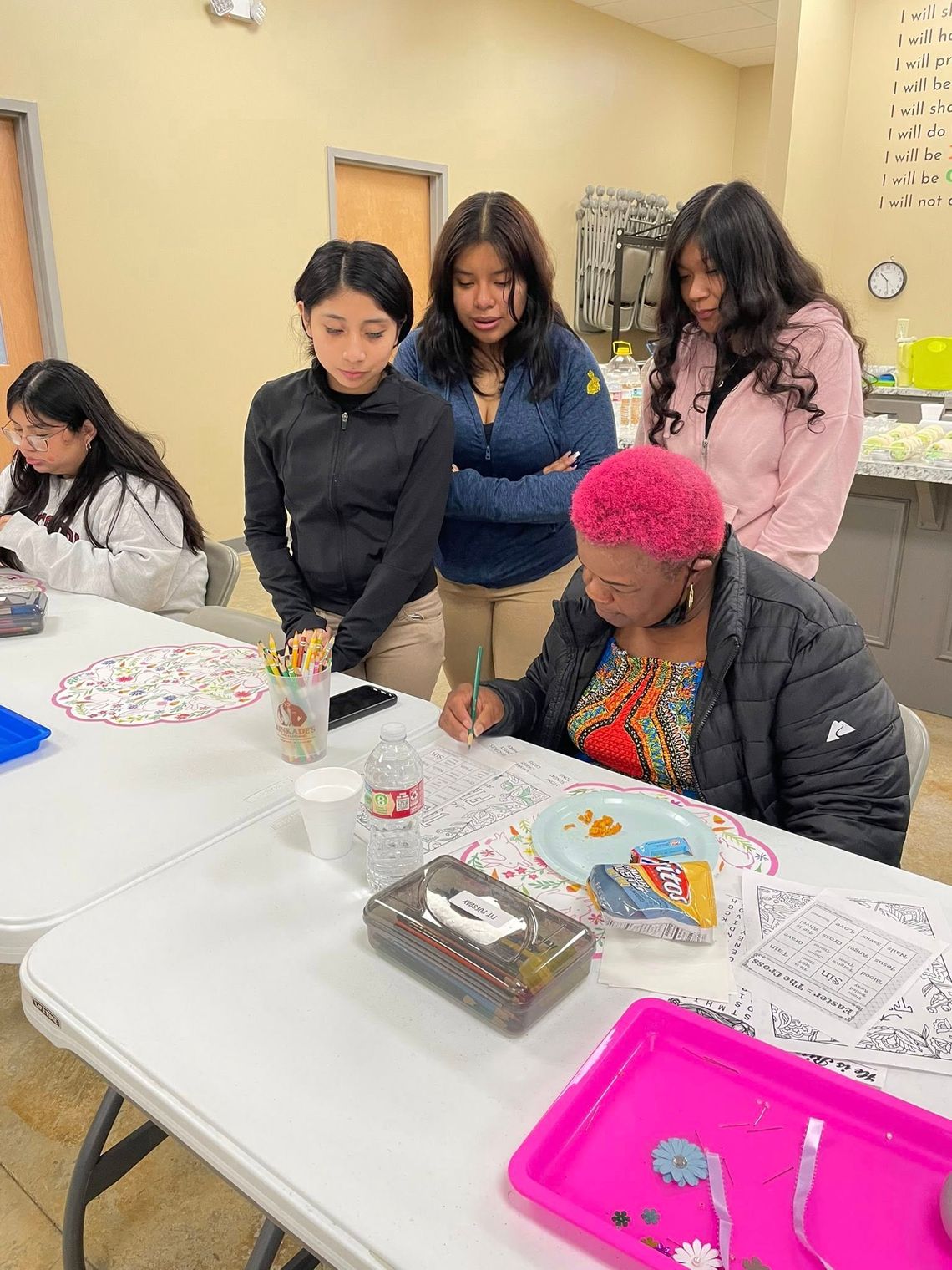 FCCLA students volunteer at MadCAAP Easter event