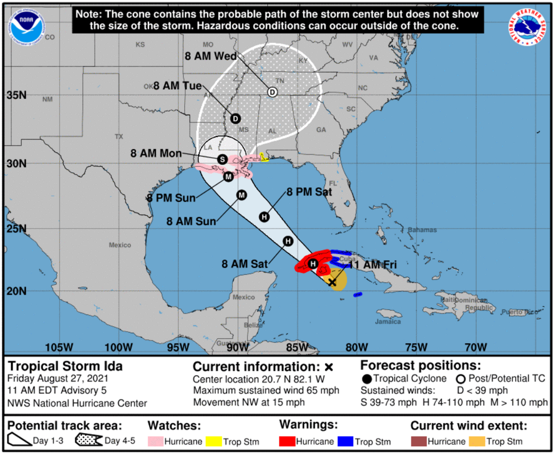 Health Officials Urge Mississippi Residents to Prepare Before Hurricane Ida