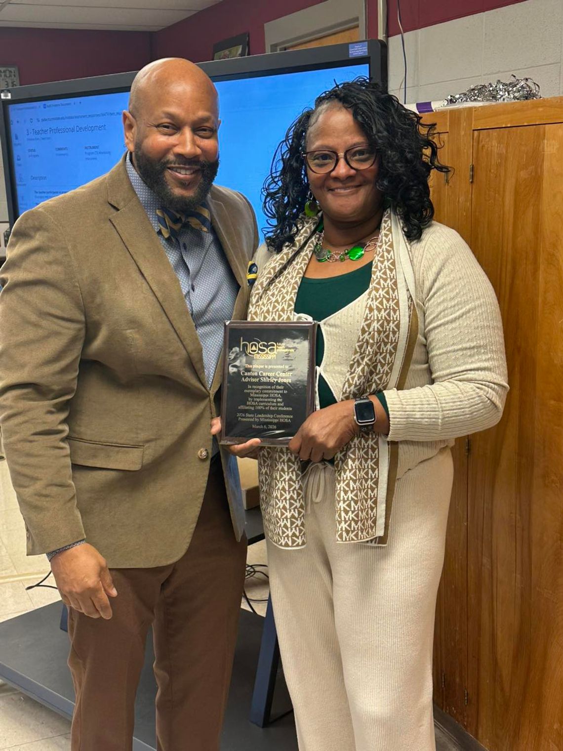 Jones recognized for commitment to HOSA Jones recognized for commitment to HOSA