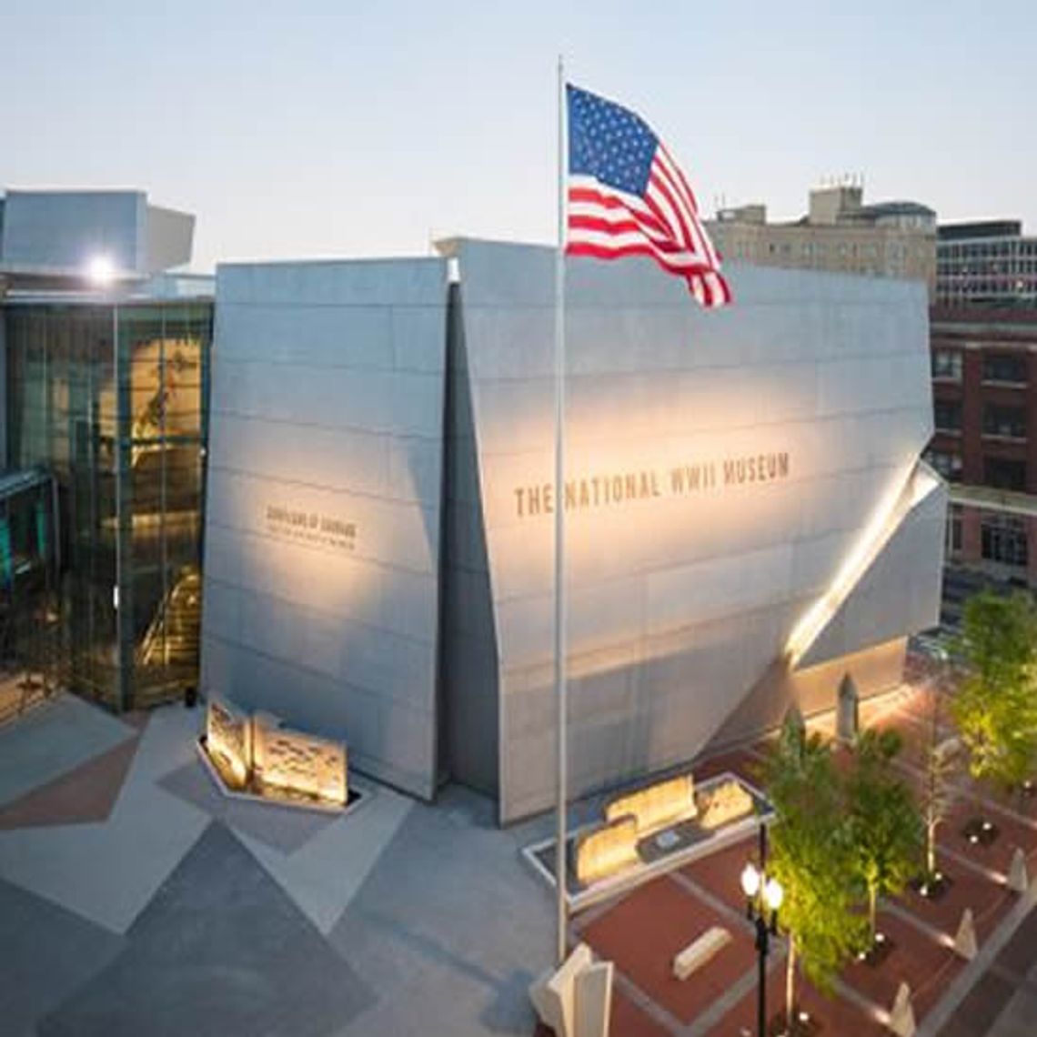 The National World War II Museum occupies six acres in the heart of downtown New Orleans. The museum is located at 945 Magazine St.