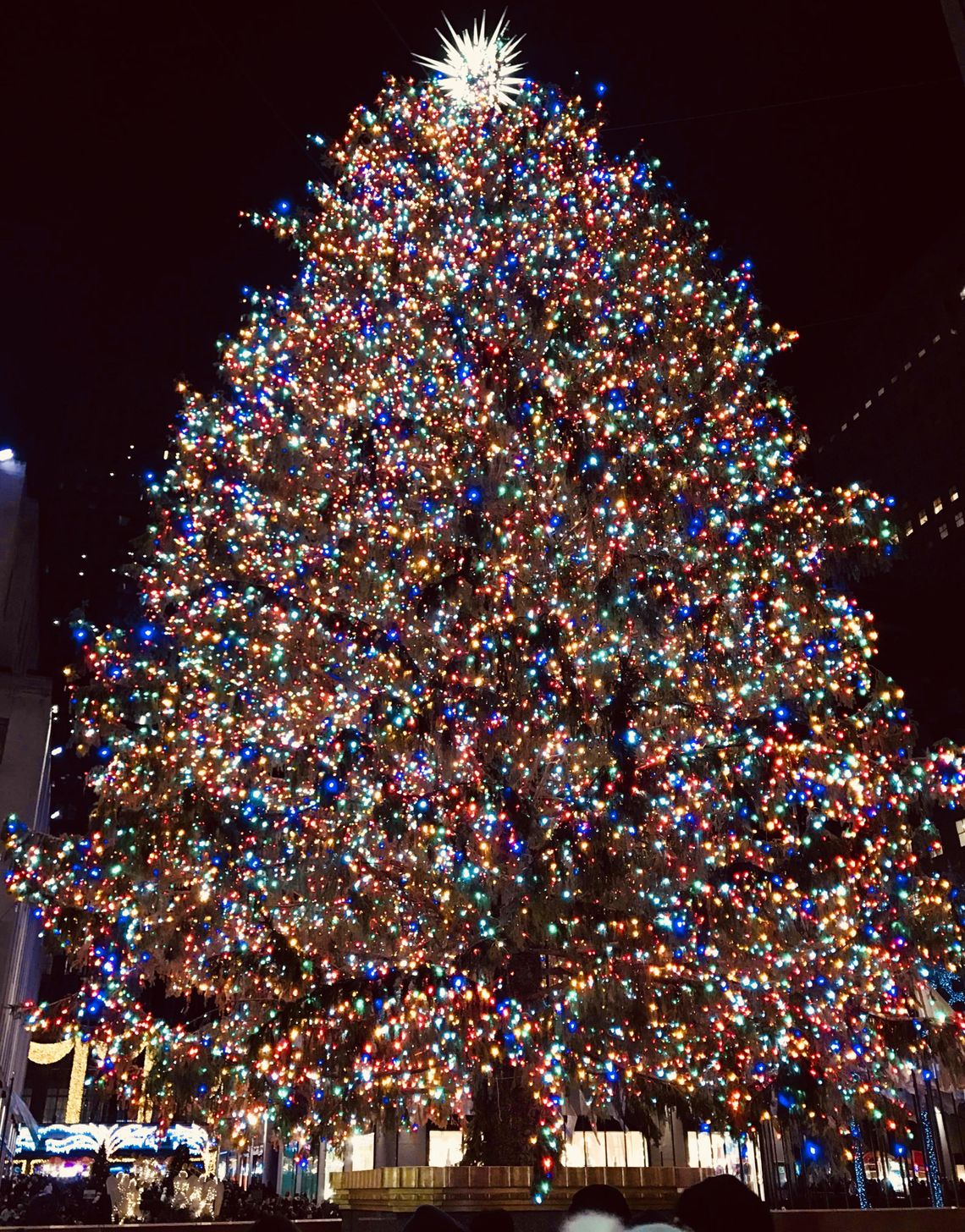 The Rockefeller Center Christmas Tree is an iconic American symbol that signals Christmas is on the horizon. The photo that I shot a few years ago was one of the last times visitors were allowed to get this close to the famous tree filled with lights and a star made of 3 million Swarovski crystals.