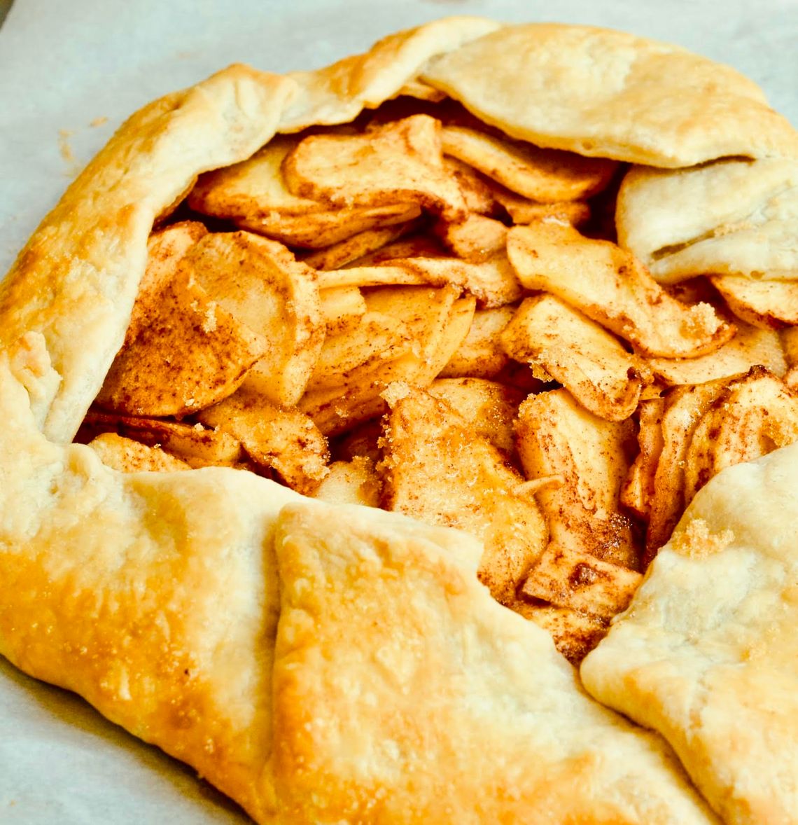 Rustic apple galette is the perfect fall dessert.