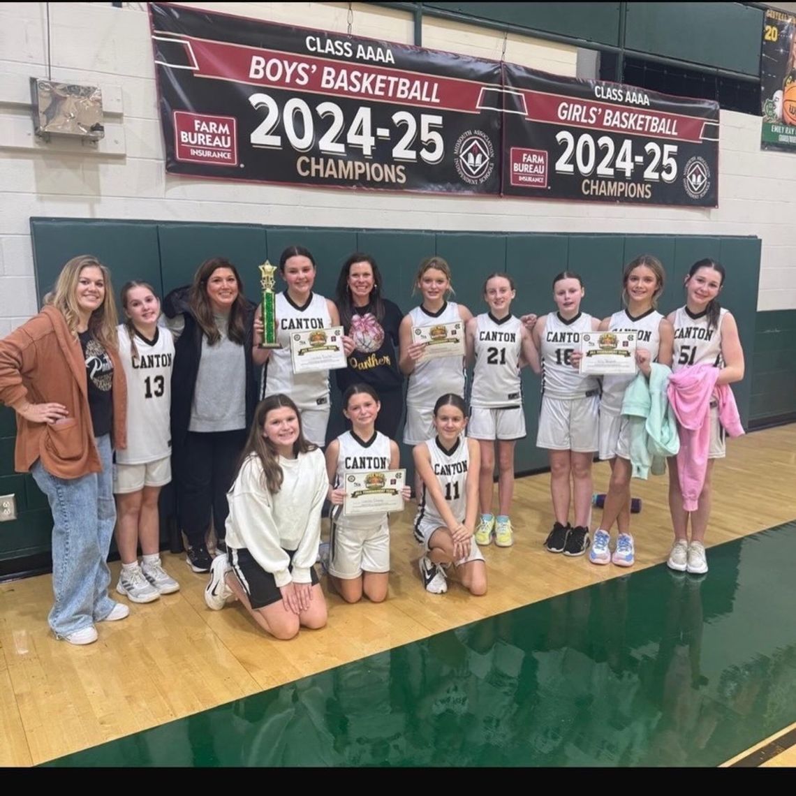 Lady Panthers win championship at Central Hinds Elementary tournament