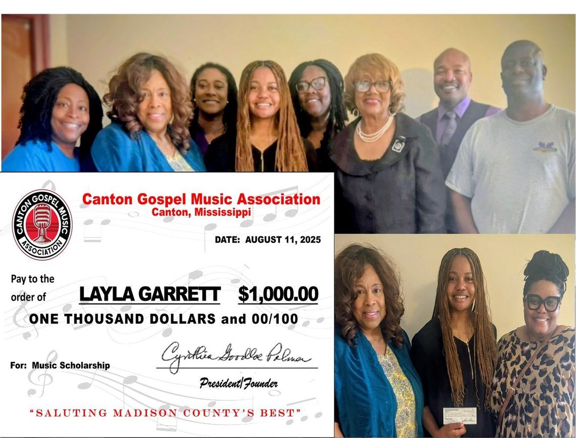 Layla Garrett awarded Canton Gospel Scholarship