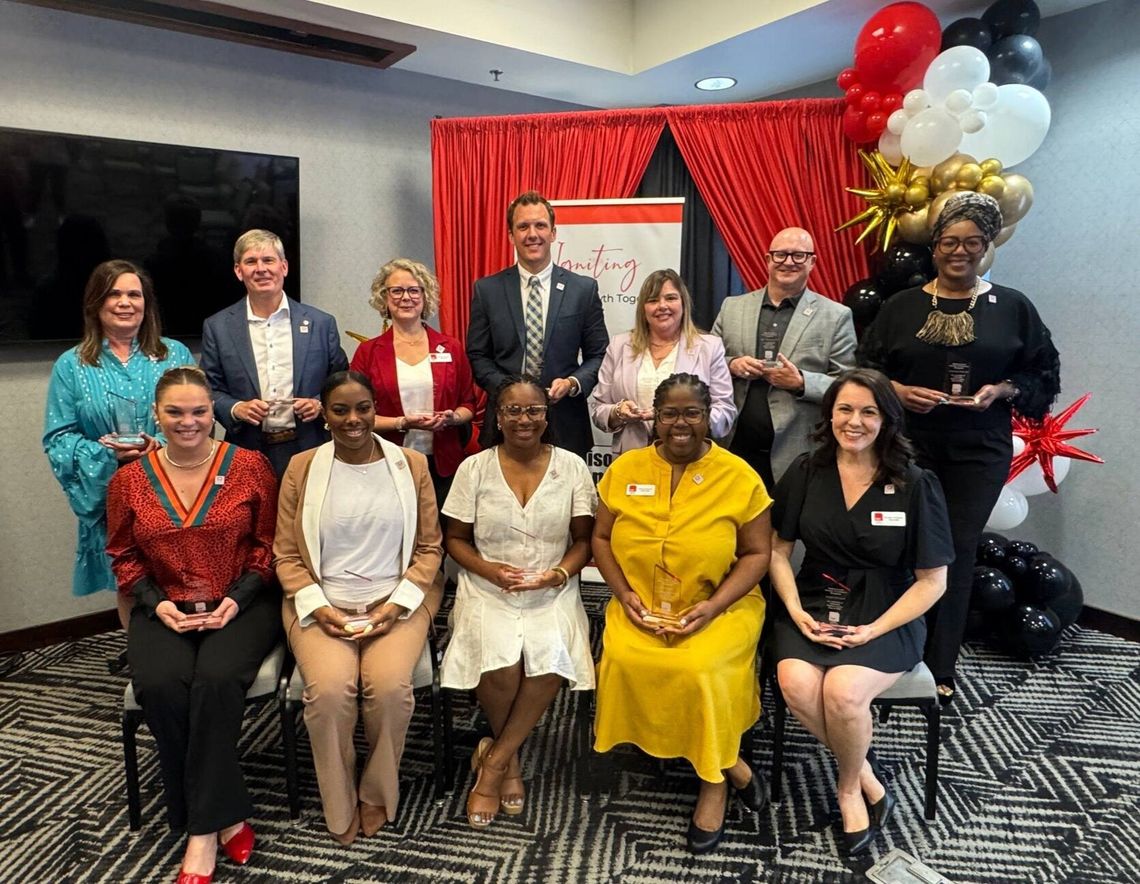 Members of the Leadership Madison County Class of 2026 are pictured (l to r), front row: Garland Baugh, Christian Jones, Brandi Gooden, Noelle Stanley and Elizabeth Purcell; back row, Dawn McKenzie, John Davidson, Erin Buchwald, Charles Edmondson, Lisa Cauthen Carmichael, James Permenter and Shalond