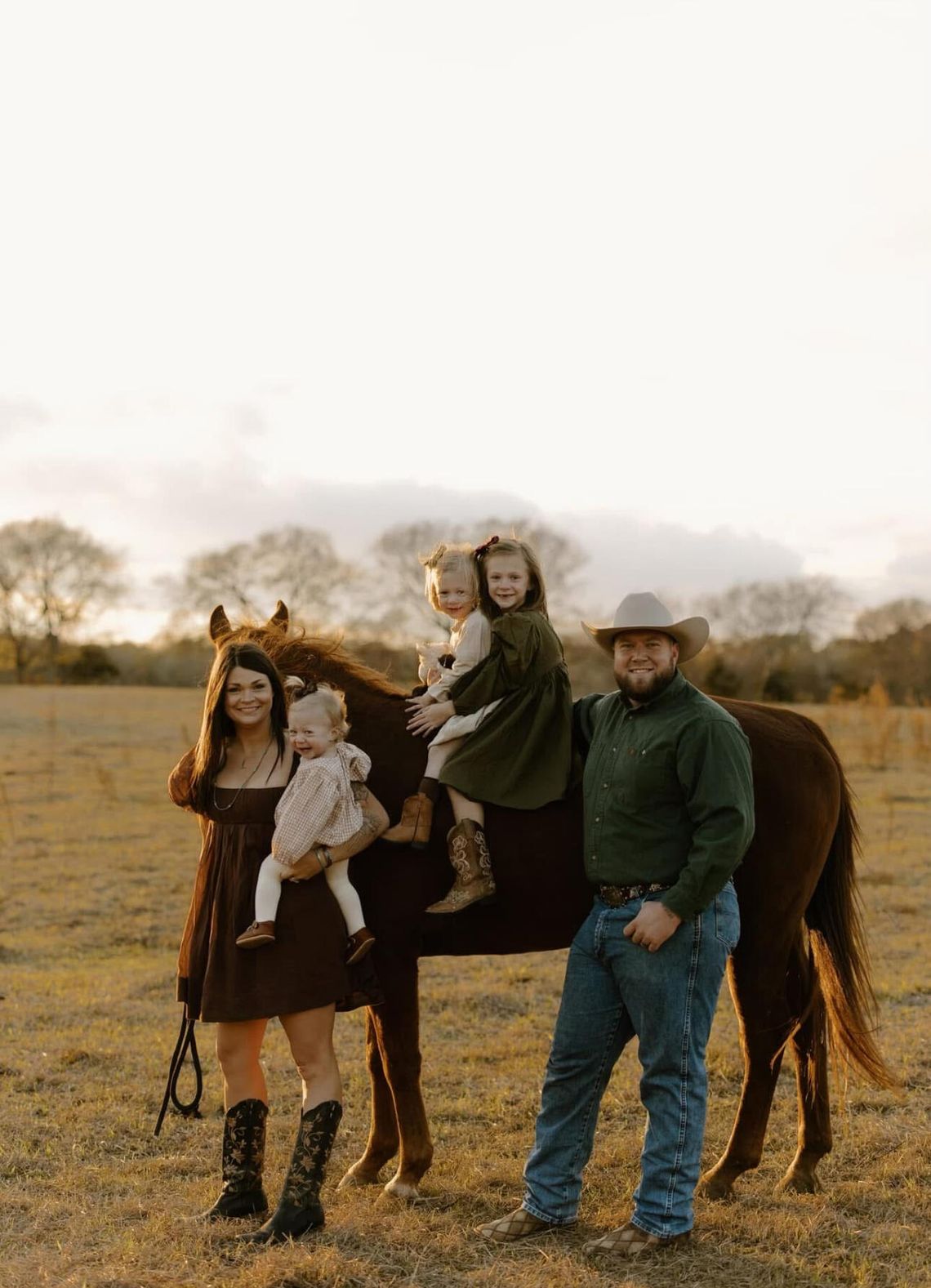 The Lloyd Family on their farm