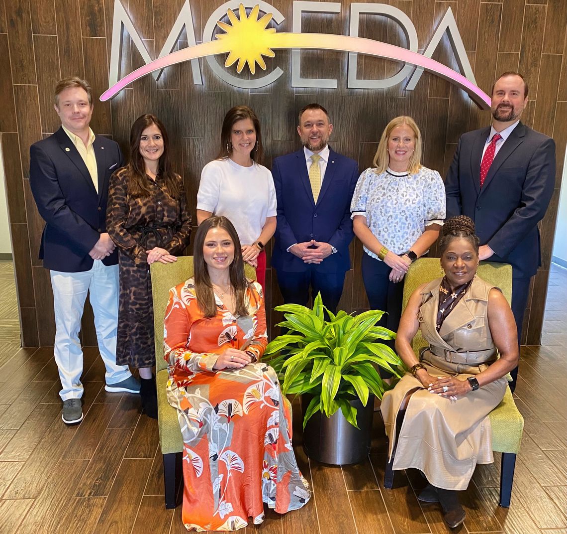 Pictured (l to r) are, front row: Ellis Wise, Madison County Business League & Foundation; and Rochelle Thompson, American Lung Association; and, back row: Jon-Michael Trimm, Trustmark National Bank; Emily Harrison, MCEDA; Kristy Daniels, Origin Bank; Grant Montgomery, Cadence Bank; Kelsey Tartt, Se