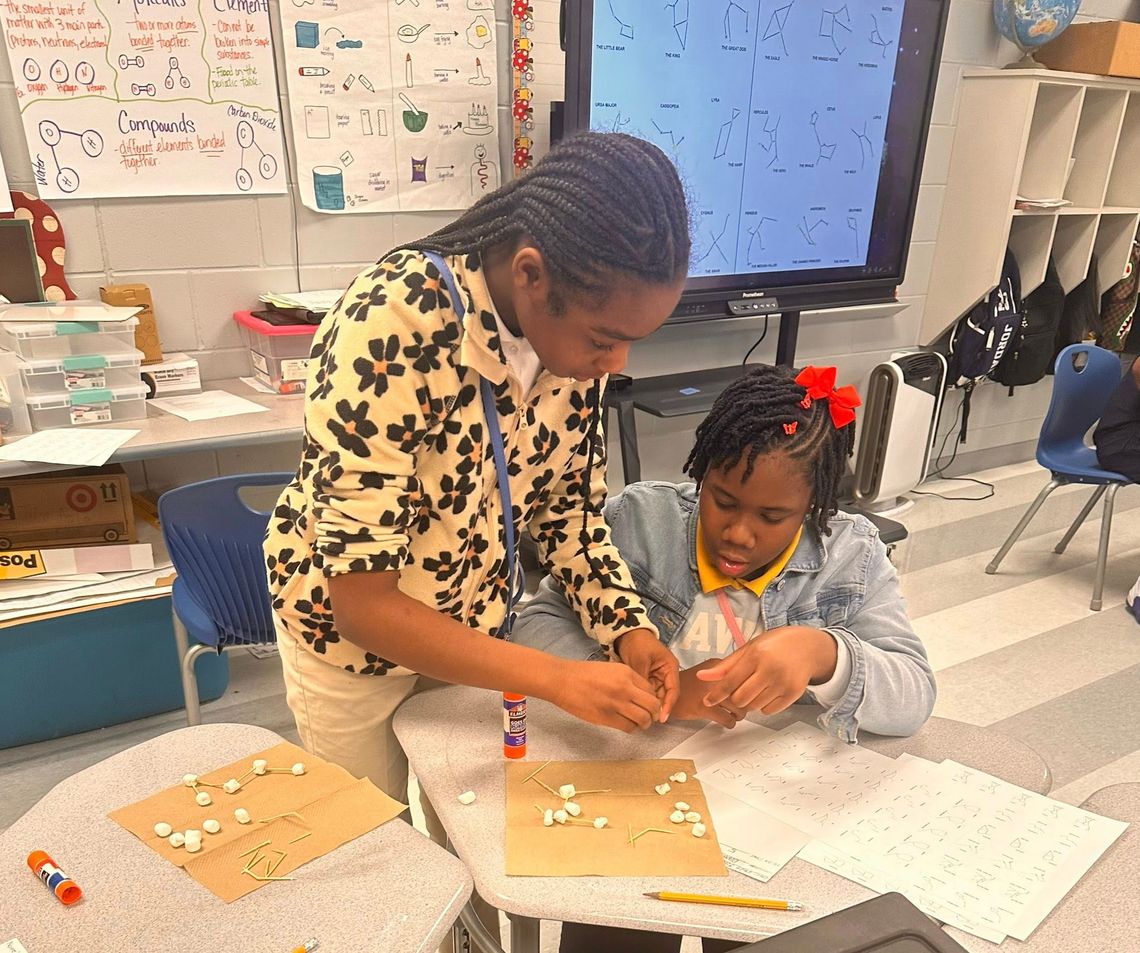 McNeal Elementary fifth graders model constellations in hands-on science lesson