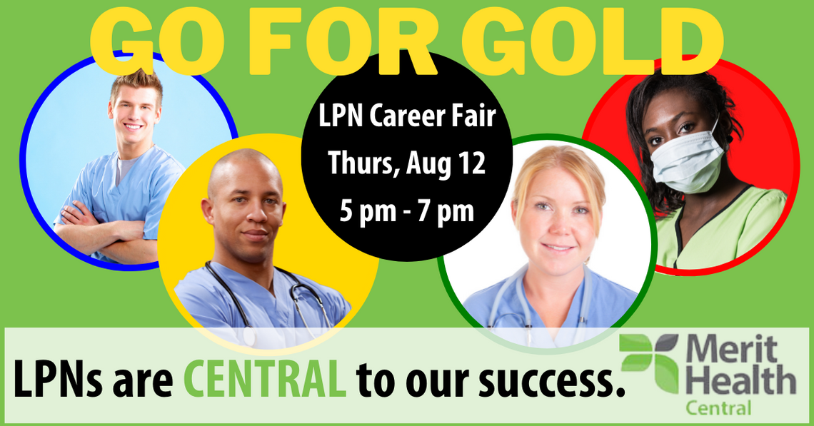 Merit Health Central to Host Walk-In LPN Career Fair on August 12