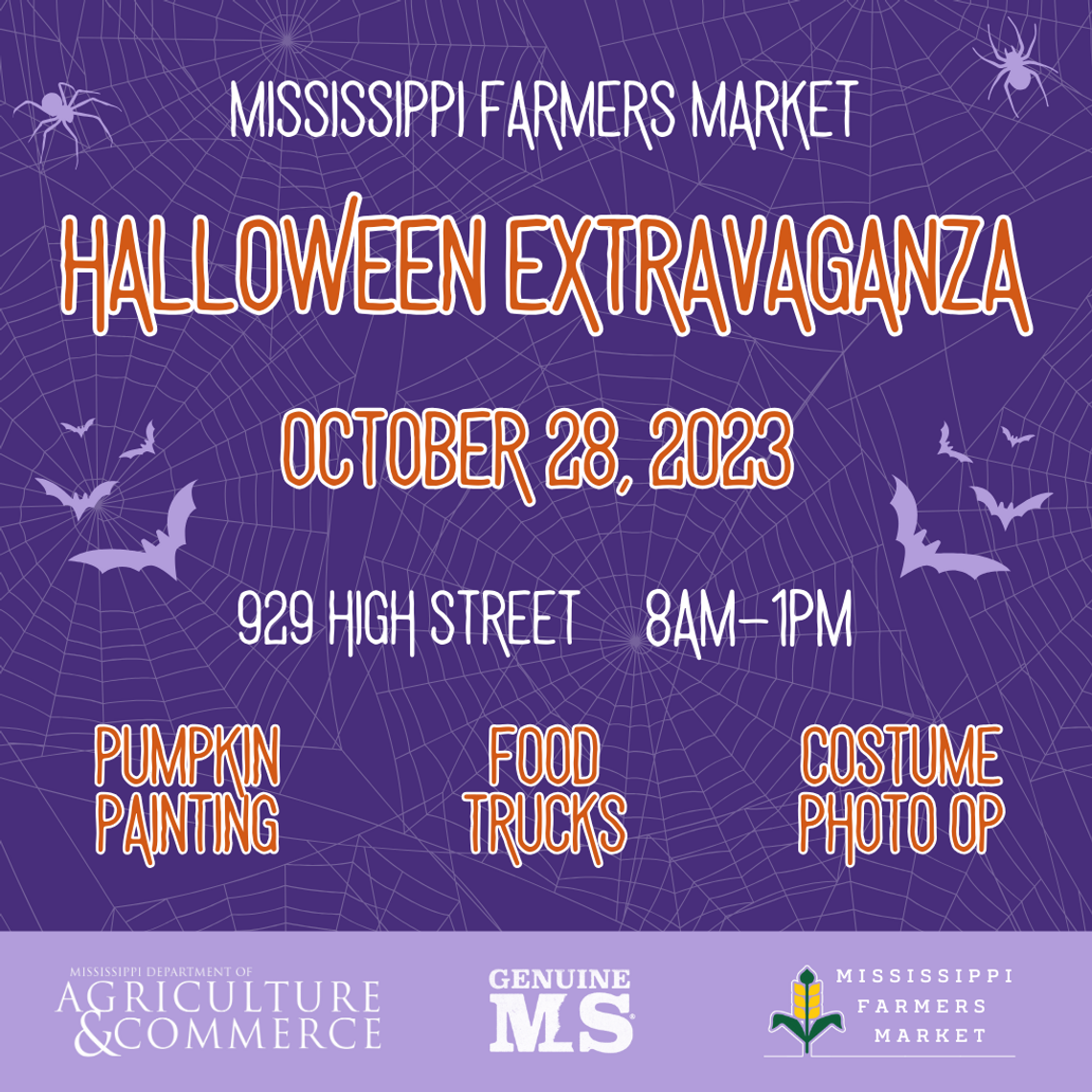 Mississippi Farmers Market to Host Halloween Extravaganza