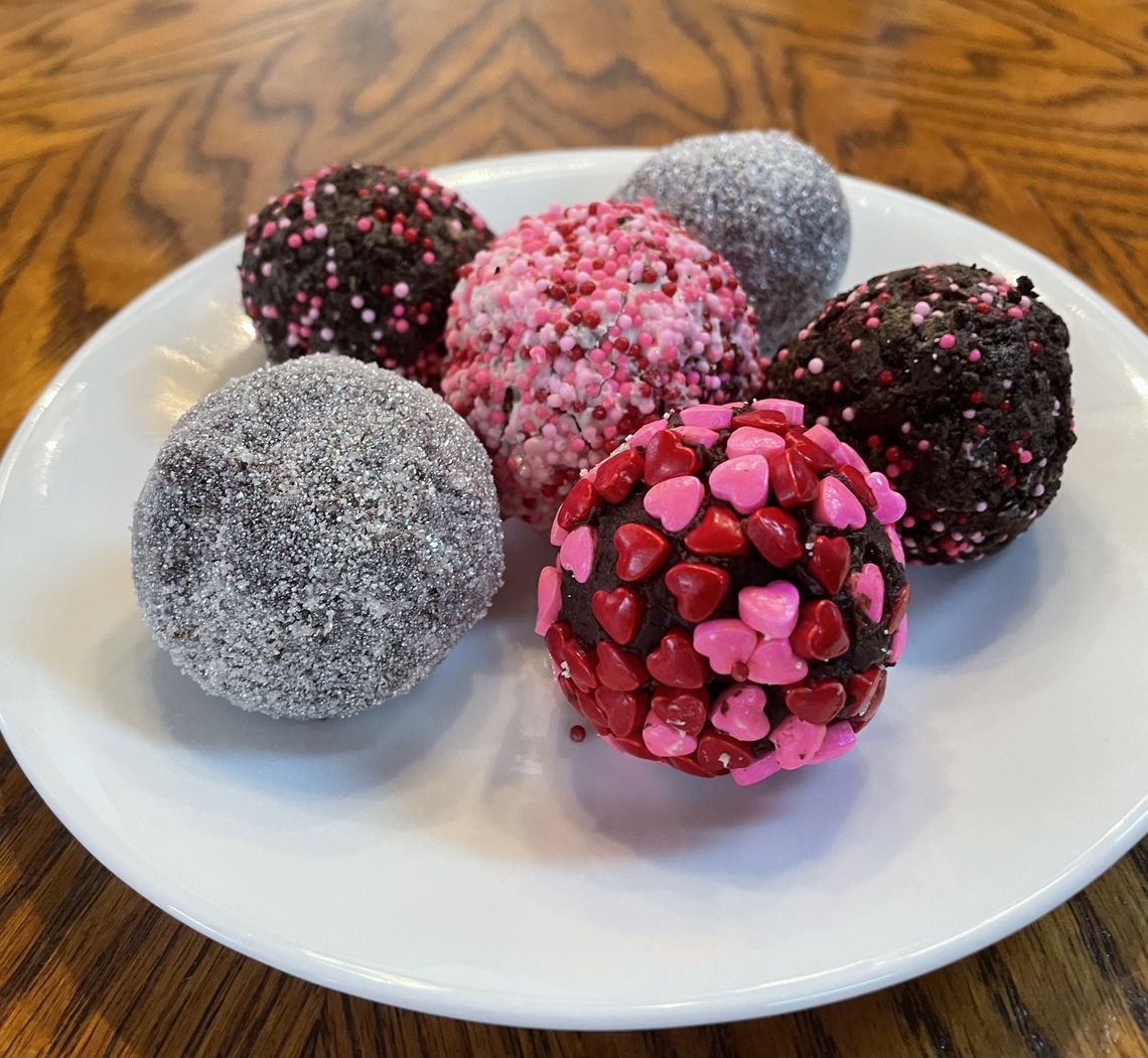 on the table:  Fancy truffles for all occasions