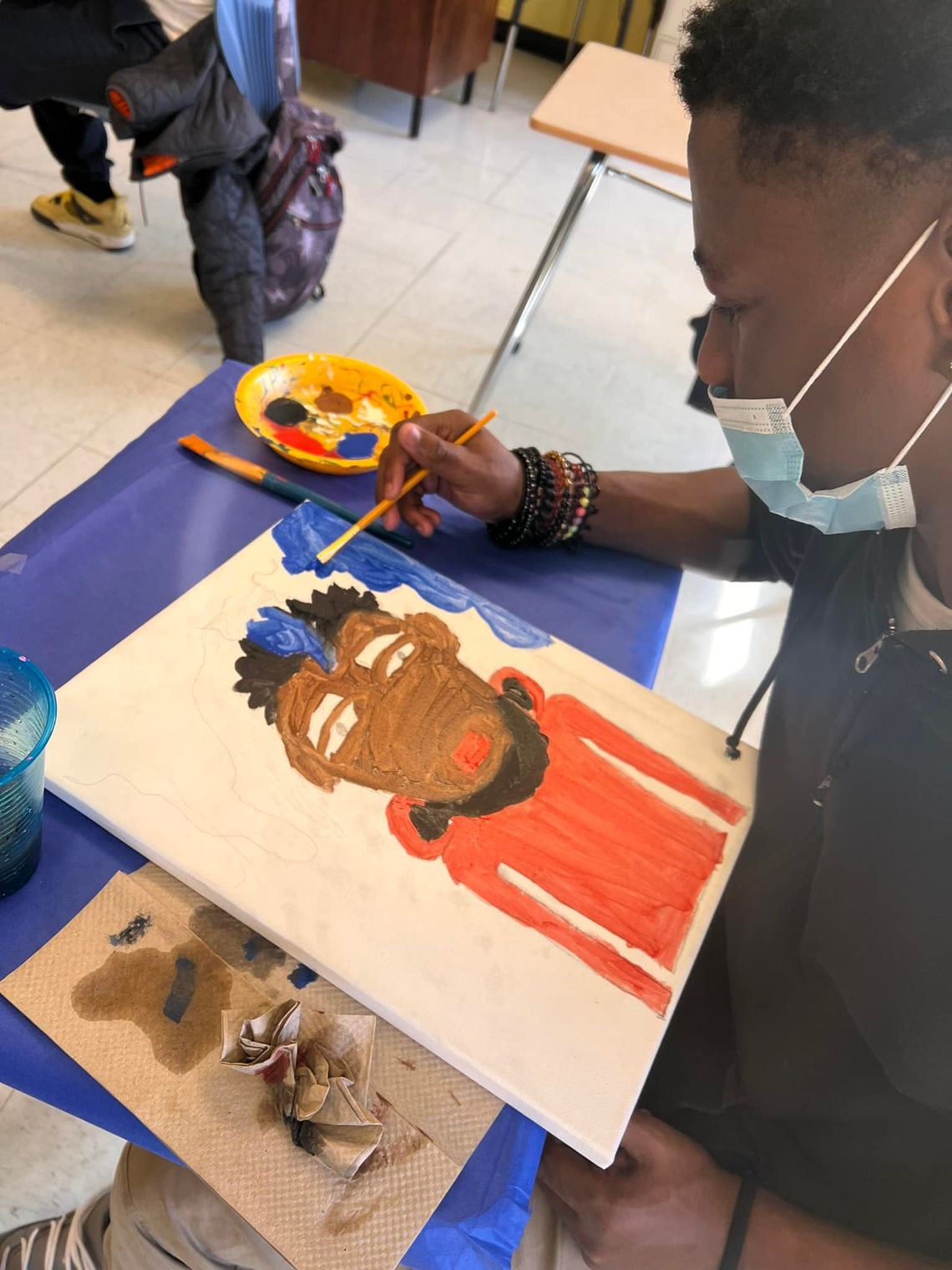 Paints, brushes and canvas galore at Nichols