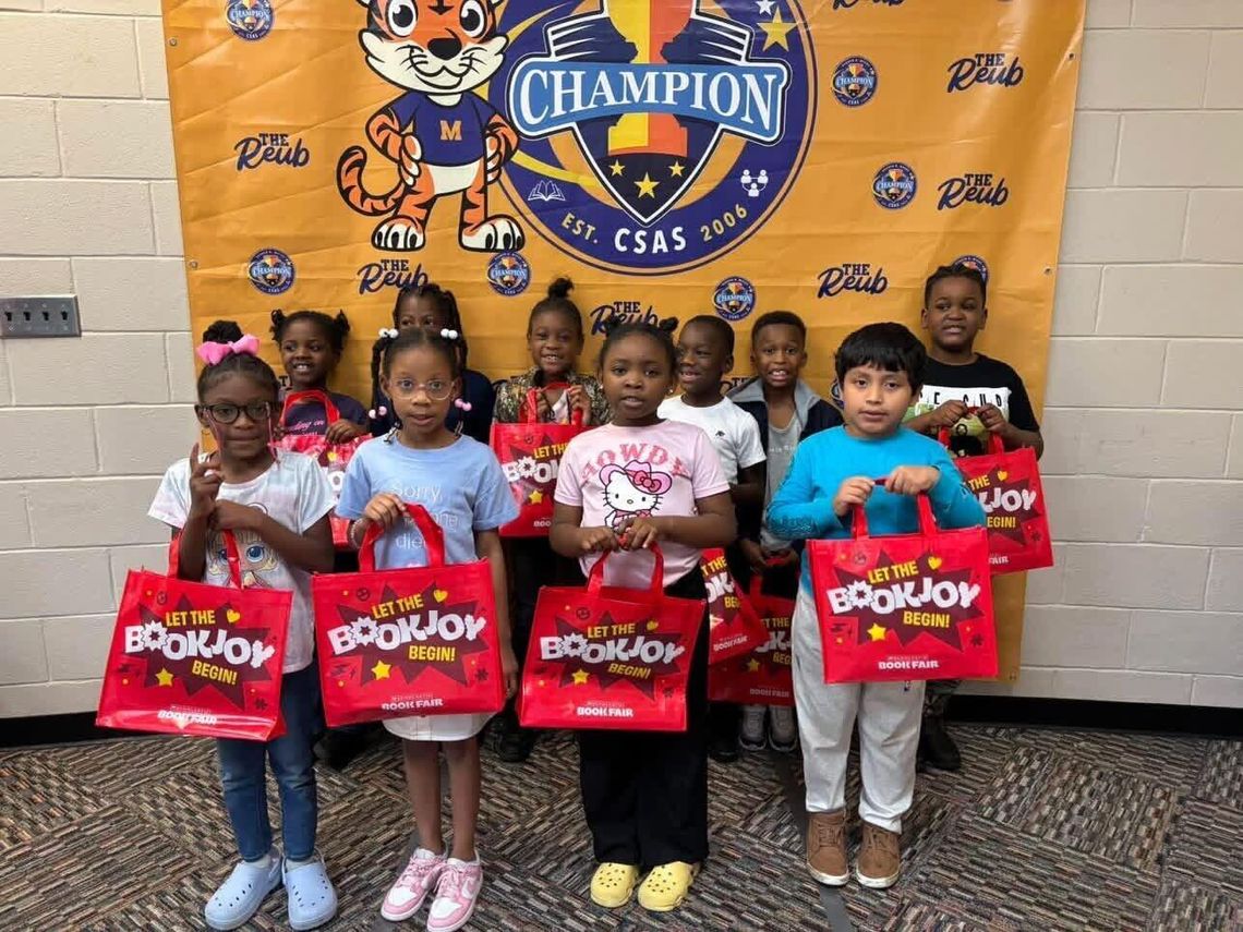 Reuben B. Myers students receive books to encourage summer reading
