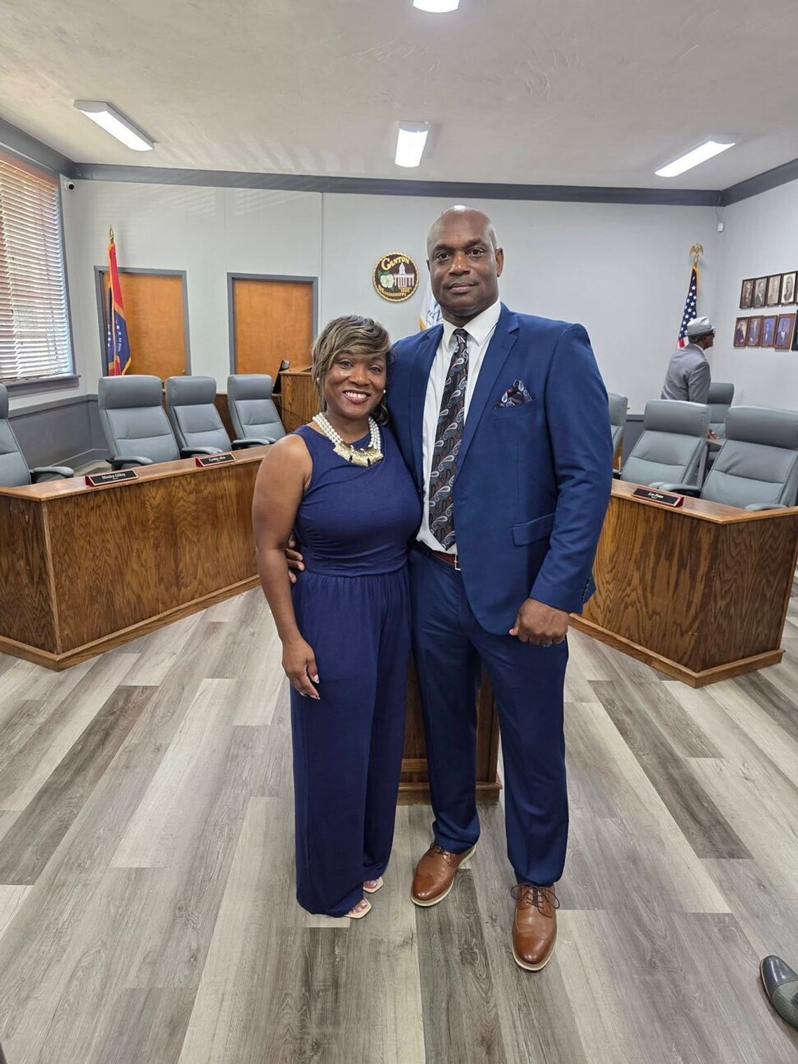 Chief Luckett and his wife, Mrs. Antionette Luckett