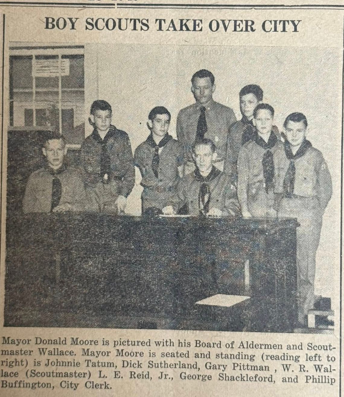 Way back when: local Boy Scouts at City Hall Way back when: local Boy Scouts at City Hall